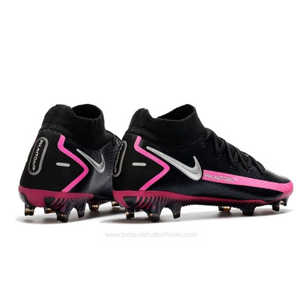 Nike Phantom GT Elite DF FG Negro Plata Rosa